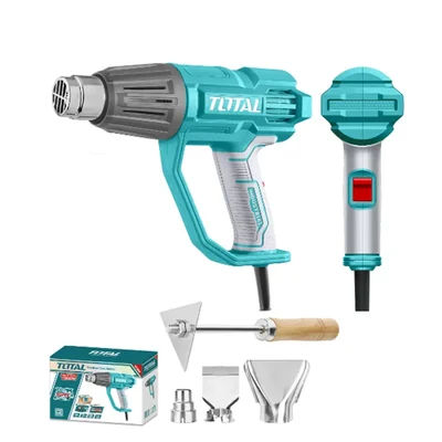 Total 2000 Watt 50°-550°C 3-Mode Temperature Setting Heat Gun With Accessories (TB20078)