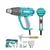 Total 2000 Watt 50°-550°C 3-Mode Temperature Setting Heat Gun With Accessories (TB20078)