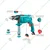 Total 13mm 850 Watt Variable Speed & Hammer Function Impact Drill, 0-2700 RPM (TG109136)