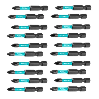 Total 2 Pcs Impact Screwdriver Bit Set - TACIM71PH350 - Pack Of 10