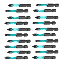Total 2 Pcs Impact Screwdriver Bit Set - TACIM71PH350 - Pack Of 10