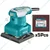 Total 110mmx100mm 240 Watt Powerful Palm Sander With Sand Papers, 14000 RPM (TF2231106)