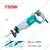 Total 115mm 750 Watt Reciprocating Saw With Metal Saw Blade & Wood Saw Blade, 900-3300 RPM (TS100756)