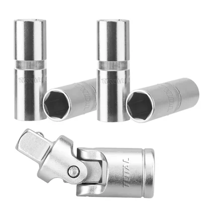 Total combo of 1/2" Spark Plug Socket 16 mm(THSPS12166), 21 mm(THSPS12216) and 21 mm(50BV30) 1/2" Universal Joint 
