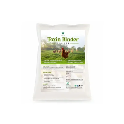 Varahvet Toxin Binder Powder, Feed Supplement with Activated Charcoal, Bentonite Clay & Organic Acids for Livestock(Quantity-1 kg)