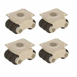 Ackwheel (A 124) TPR Mini Moving Six Caster Wheel ( Pack of 4)