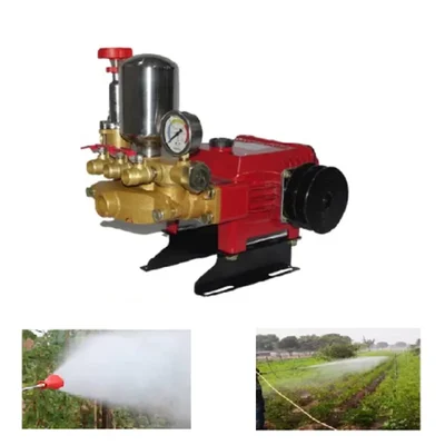 Kisan Gold HTP 80 (CS-KG80) 3-Piston 60-80 LPM Power Sprayer Pump for Agricultural Spraying and Commercial Car Washing
