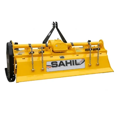 SAHIL 7 Feet Tractor Rotavator 11x22 Multi-Speed with 48 L-Type Blades, Double Shocker, Side Disk and Side Gear Drive