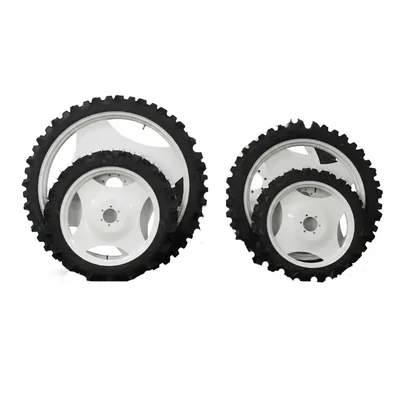 Dollss Disc Type Tractor Operated Wheel Set - 37 Inch Front & 52 Inch Back Narrow Tyres for Boom Sprayer & Farming