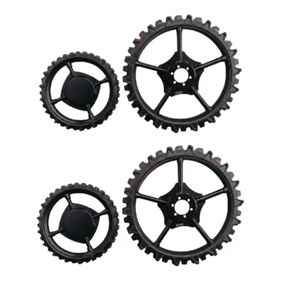 Dollss Soild Narrow Tractor Wheel Set - 650*80 mm Front & 970*100 mm Back for Boom Sprayer & Farming