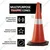 SENSE SAFETY Lightweight Traffic Cone with Reflective Bands -Perfect for Social Distancing and Road Management-Pack of 3