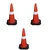 SENSE SAFETY Lightweight Traffic Cone with Reflective Bands -Perfect for Social Distancing and Road Management-Pack of 3