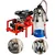 COWFY Milking Machine with 6.5HP Engine & 0.5HP Motor, 25 Liters Transparent Bucket with 240cc Claw & Pulsator