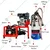 COWFY Milking Machine with 6.5HP Engine & 0.5HP Motor, 25 Liters Transparent Bucket with 240cc Claw & Pulsator