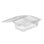 1500 Pcs, 500ml PET Hinged Transparent Container for Snacks, Cookies Packaging