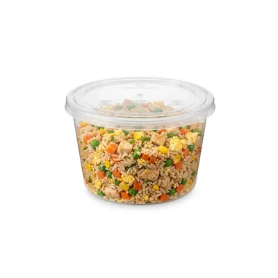 750ml Transparent Takeout Food Containers, Reusable Microwave & Freezer Safe Clear Leakproof Meal Box for Food Delivery(Pack-500 pcs)