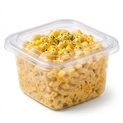 1000pcs, 500ml (17oz) Square PET Containers with Lid for Cookies and Snacks Packaging