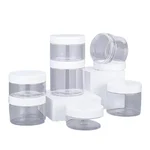 120Pcs, 500ml, 83mm Food-Grade PET Wide-Mouth Transparent Cookie Nut Sealed Jar
