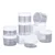 120Pcs, 500ml, 83mm Food-Grade PET Wide-Mouth Transparent Cookie Nut Sealed Jar