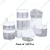 120Pcs, 500ml, 83mm Food-Grade PET Wide-Mouth Transparent Cookie Nut Sealed Jar