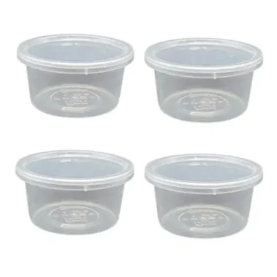 400ml Plastic Food Containers with Lids, Reusable Microwave & Freezer Safe Transparent Box for Commercial Food Delivery(Pack-500 pcs)