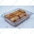 400 Pcs, 1250ml Transparent Hinged PET Container for Meal, Snacks, Cookies Packaging