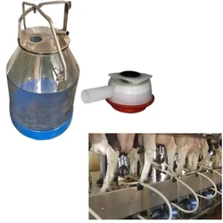 Godhan Transparent Milk Bucket of 25 Liter with Adaptor