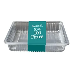 140x190x32mm Transparent Plastic Containers(Pack-50 Pcs )