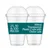 300ml Transparent Plastic Glass with Dome Lids(Pack-50 Pcs )