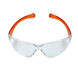 Super Safety Transparent Safety Eyewear with UV Protection(Pack-1 Pcs,Color-Orange)