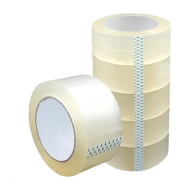 Premium Quality Transparent Shipping Packaging Tape, (Pack of 6)
