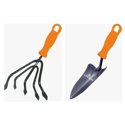 Unison Garden Duo: 5-Prong Cultivator & Transplanter - For Soil Aeration & Precise Planting