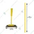 Trapezoid Hoe of 6.5 inch Blade with Handle for Removing Weeds