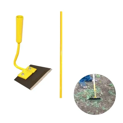 Trapezoid Hoe of 6.5 inch Blade with Handle for Removing Weeds