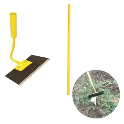 Heavy Duty 9 inch Trapezoid Hoe / Manual Weeder with Handle