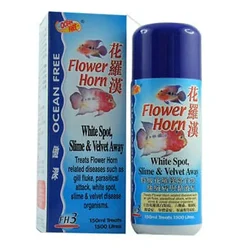 Ocean Free FH3 White Spot & Velvet Away 150ml Treatment of Abnornal Gill Breathing Rate Etc.