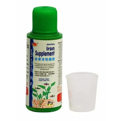 Ocean Free P3 Iron Supplement 120ml Treatment For Enhancement of Pleat Leaf Colour
