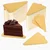 Pack of 100 Pcs Triangle Shape Golden Card Board Pastry Base