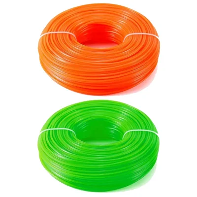 Heavy Duty 2 Kg 3 mm Round & Square Nylon Trimmer Line Combo For Brush Cutter