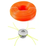 Nylon Rope / Trimmer Line of 5 kg 3.5 mm with Free BC 510 Aluminum Trimmer Head for Brush Cutter