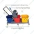 Heavy Duty 60 Liters Triple Bucket Mop Wringer Trolley