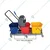 Heavy Duty 60 Liters Triple Bucket Mop Wringer Trolley