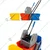 Heavy Duty 60 Liters Triple Bucket Mop Wringer Trolley