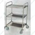 18X24X34 Inch Three layers (shelves) Trolley for Catering service, Stainless Steel Material With Castor Wheels