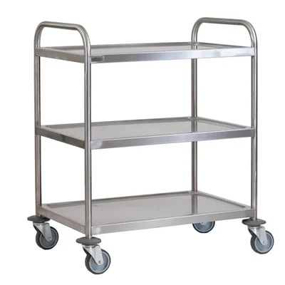 18X24X34 Inch Three layers (shelves) Trolley for Catering service, Stainless Steel Material With Castor Wheels