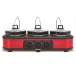 Skyline VTL-6363 Triple-Pot Slow Cooker - 300 Watts, 3x1.25L for Ultimate Multi-Dish Cooking With 1 Year Warranty