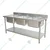 High Volume Operation 16x16 inch Triple Unit Sink without Tap, SS 304 Body, 22x67x30 inch For Kitchen, Restaurant, Laboratory
