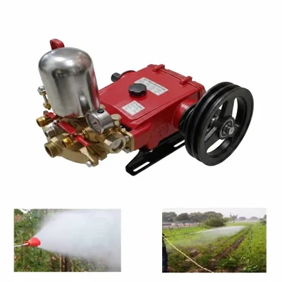Zetor HTP 75 (Model: RK-75) Triplex Plunger Power Sprayer Pump with 800-1000 RPM Engine Speed for Commercial Car Washing