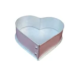 Heavy Duty ( Pack of 3) Aluminum 5 , 6 and 7 Inch Heart Shape Cake Mould With 600 gm, 700 gm and 800 gm Capacity
