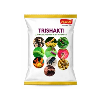 Trishakthi 1kg Bio-Fertilizer (Min 5×10⁷ CFU/g) Triple-Action NPK Microbial Consortium for Complete Soil Fertility